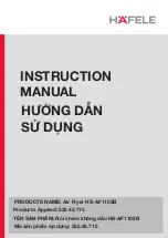 Предварительный просмотр 1 страницы Häfele HS-AF1102B Operating And Safety Instructions Manual