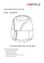 Предварительный просмотр 13 страницы Häfele HS-AF601B Instruction Manual