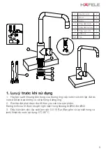 Preview for 5 page of Häfele HT21-CH1F220U Instruction Manual