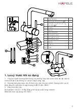 Предварительный просмотр 5 страницы Häfele HT21-CH2F271 Instruction Manual