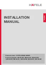 Предварительный просмотр 1 страницы Häfele KYOTO 589.35.000 Installation Manual