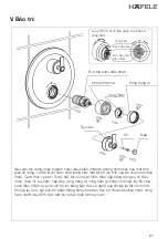 Предварительный просмотр 23 страницы Häfele KYOTO 589.35.009 Instruction Manual