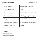 Предварительный просмотр 2 страницы Häfele Motion sensor/PIR sensor User Manual