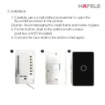 Предварительный просмотр 5 страницы Häfele Smart ZigBee switch User Manual