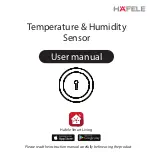 Предварительный просмотр 1 страницы Häfele Temperature & Humidity sensor User Manual