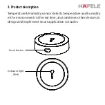 Предварительный просмотр 3 страницы Häfele Temperature & Humidity sensor User Manual