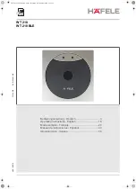 Häfele WT 210 BLE Operating Instructions Manual preview