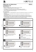 Hafele 235.63.300 Quick Start Manual предпросмотр