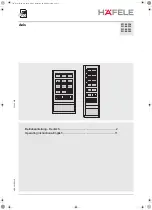 Hafele Axis 231.98.320 Operating Instructions Manual preview