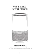 Предварительный просмотр 2 страницы Hafele CF-8116 Instruction Manual