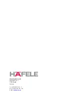 Preview for 26 page of Hafele Classic 80-B eDrive Instruction Manual