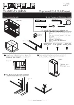 Hafele Cupboard Pull Out-Basket Assembly Manual предпросмотр