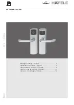 Hafele dialock DT 100 Installation Instructions Manual preview