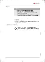 Предварительный просмотр 46 страницы Hafele ES 110 Operating Instructions Manual