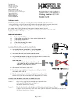 Preview for 1 page of Hafele G1102 Assembly Instructions