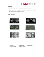 Preview for 3 page of Hafele HH-782GG Operating	 Instruction