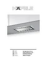 Hafele HH-BP70A Instructions For Use Manual preview