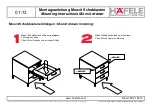 Preview for 2 page of Hafele Moovit drawer Mounting Instructions