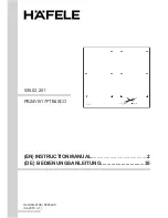 Hafele PBZ4VI517FTB4SCO Instruction Manual preview