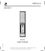 Hafele PP8100 User Manual предпросмотр