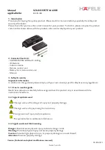 Preview for 1 page of Hafele SOUNDSYSTEM 420R Manual