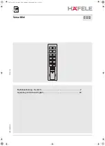 Preview for 1 page of Hafele Versa Mini 231.98.345 Operating Instructions Manual