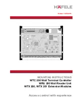 Hafele WRU 200 Mounting Instructions preview