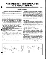 Предварительный просмотр 9 страницы Hafler DH-100 Owner'S Manual