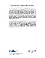 Предварительный просмотр 8 страницы Hafler HA15 User Manual