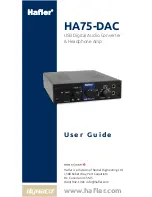 Preview for 1 page of Hafler HA75-DAC User Manual