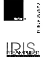 Предварительный просмотр 1 страницы Hafler IRIS Owner'S Manual