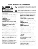 Предварительный просмотр 2 страницы Hafler P3100 User Manual