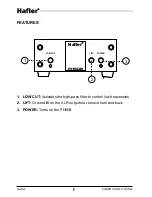 Предварительный просмотр 4 страницы Hafler PH60B User Manual