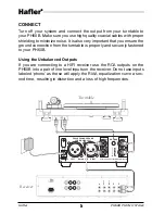 Предварительный просмотр 8 страницы Hafler PH60B User Manual