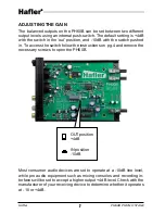 Предварительный просмотр 10 страницы Hafler PH60B User Manual