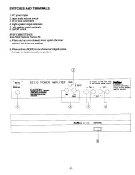 Предварительный просмотр 3 страницы Hafler SE120 Service Manual