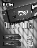 Предварительный просмотр 1 страницы Hafler SR2300 Owner'S Manual