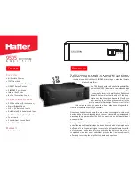 Предварительный просмотр 1 страницы Hafler trans-nova 9505 Specifications