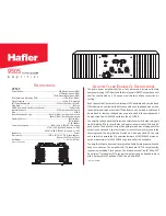 Предварительный просмотр 2 страницы Hafler trans-nova 9505 Specifications