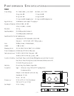 Preview for 3 page of Hafler trans-nova P1000 Installation And Operation Manual