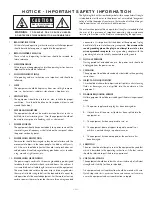 Preview for 4 page of Hafler Trans-nova TRM6 Installation And Operation Manual