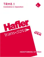 Hafler Trans-nova TRM8.1 Installation & Operation Manual preview