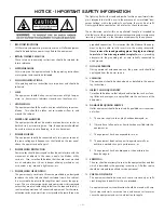 Preview for 3 page of Hafler Trans-nova TRM8.1 Installation & Operation Manual