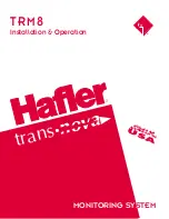 Preview for 1 page of Hafler Trans-nova TRM8 Installation And Operation Manual