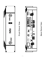 Предварительный просмотр 11 страницы Hafler TransNova P3000 Installation And Operation Manual