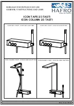 Preview for 1 page of HAFRO ICON TAPS 2 TASTI Assembly Instructions Manual