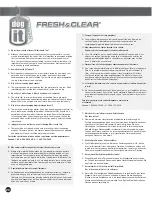 Предварительный просмотр 20 страницы Hagen Fresh&Clear User Manual