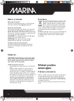 Preview for 86 page of Hagen Marina Instructions For Use Manual