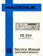 Preview for 1 page of HAGENUK EE 334 Service Manual