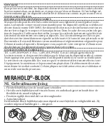 Предварительный просмотр 15 страницы HAGER & WERKEN MIRAHOLD-BLOCK Instructions For Use Manual